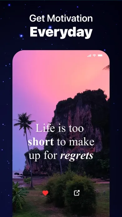 Capturas de tela do Motivation & Positive Quotes