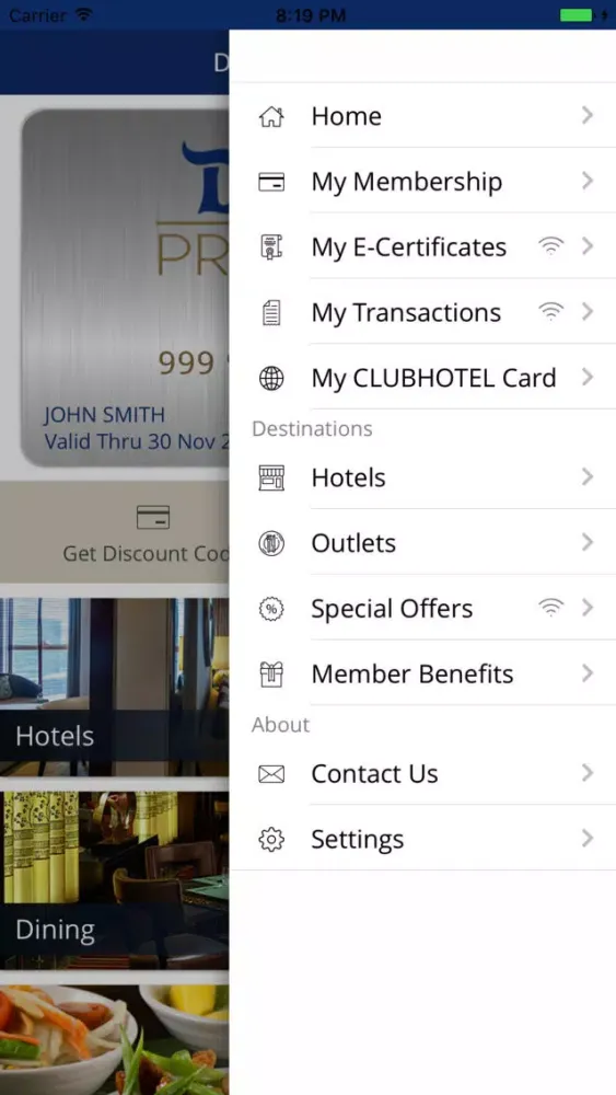 Скриншоты Dusit Privilege