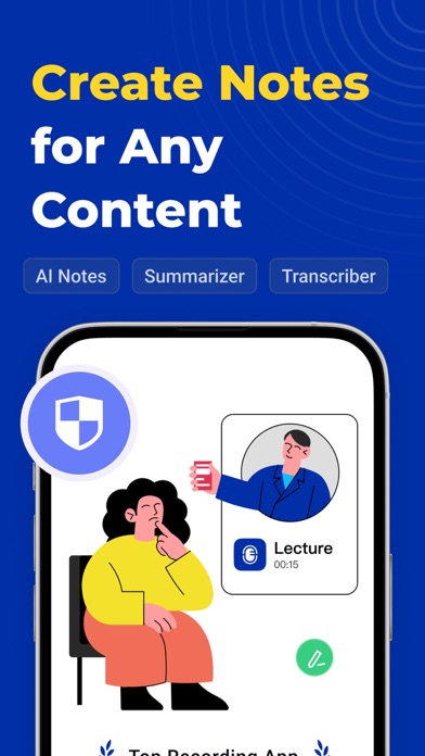 Captures d'écran de Owll:Ai Note Taker&transcribe