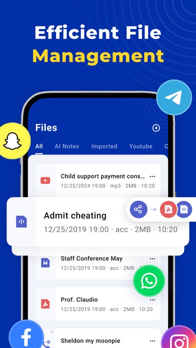 Captures d'écran de Owll:Ai Note Taker&transcribe