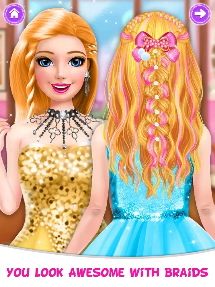 Braided Hairstyle Salon Game iPad  স্ক্রিনশট