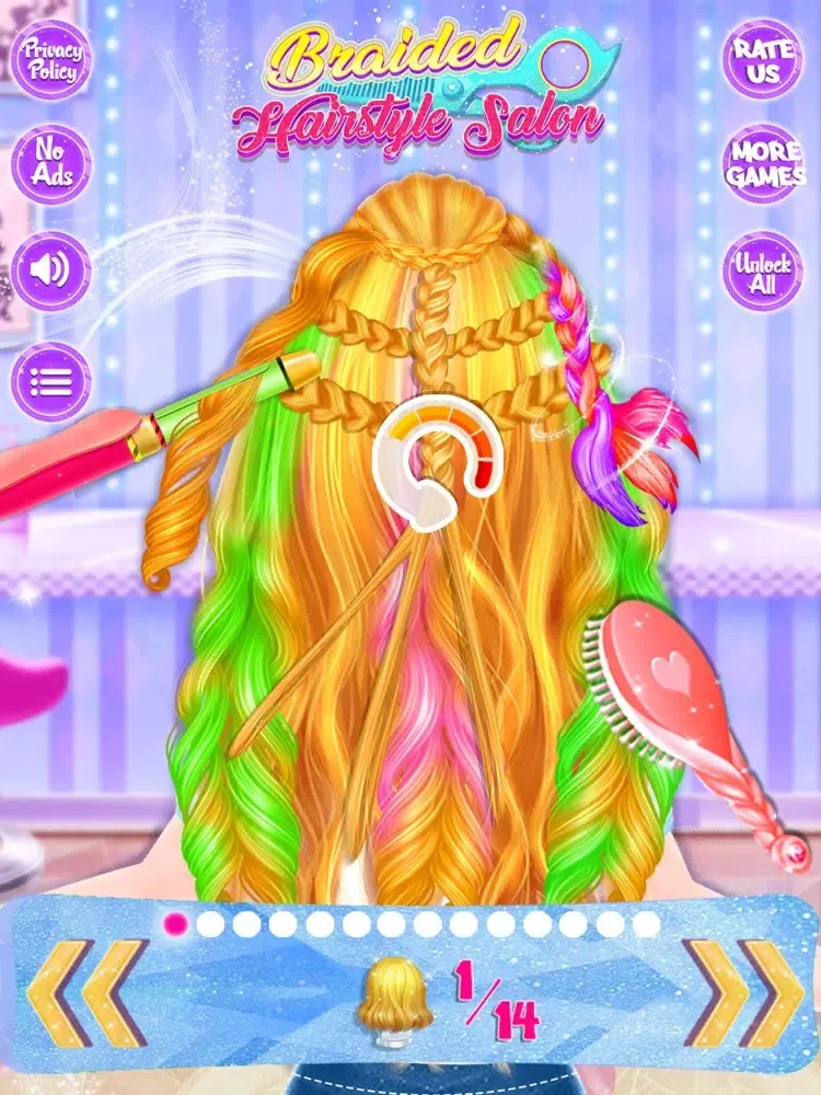 Braided Hairstyle Salon Game iPad  স্ক্রিনশট