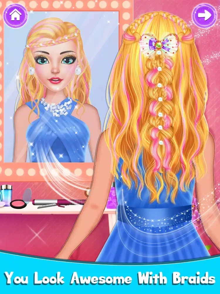 Braided Hairstyle Salon Game iPad  স্ক্রিনশট