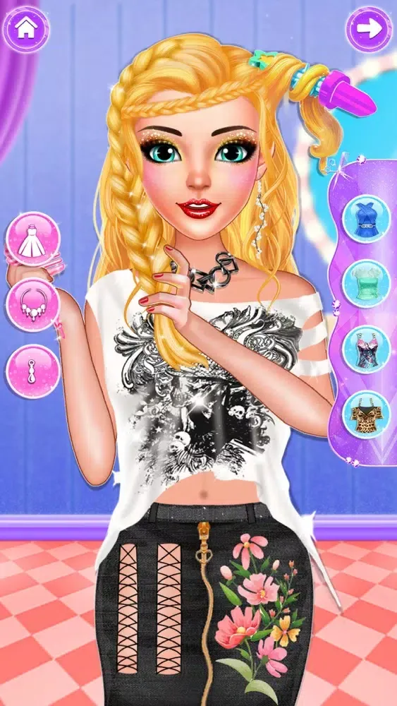 Braided Hairstyle Salon Game স্ক্রিনশট