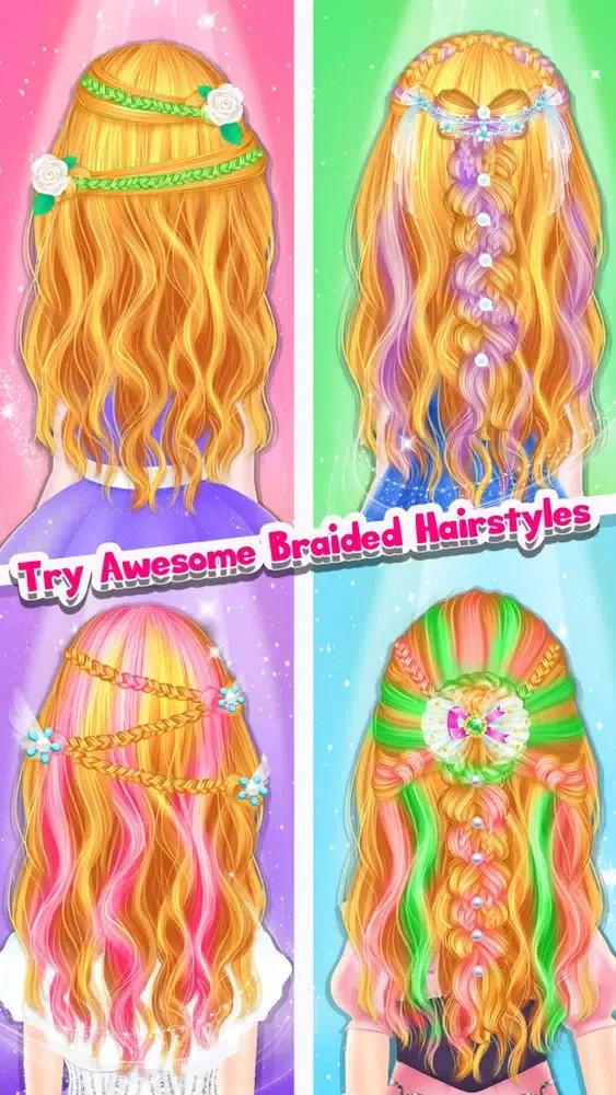 Braided Hairstyle Salon Game স্ক্রিনশট