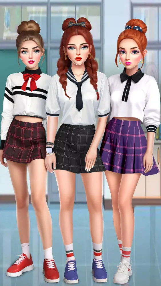Capturas de tela do College Girls Fashion Dress Up