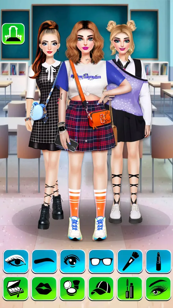 Capturas de tela do College Girls Fashion Dress Up