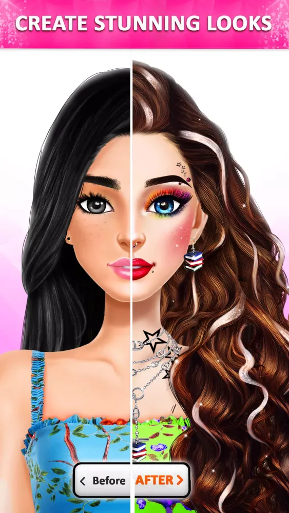 Capturas de tela do College Girls Fashion Dress Up