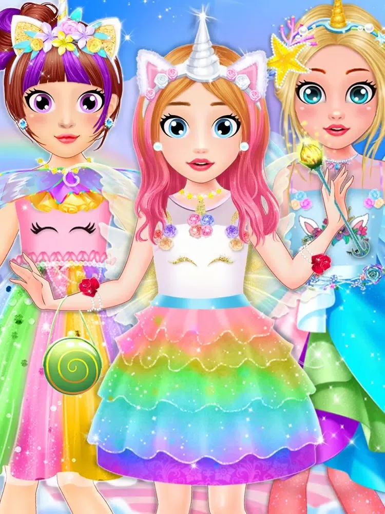 Captures d'écran de Unicorn Fashion Dress Up Games iPad 