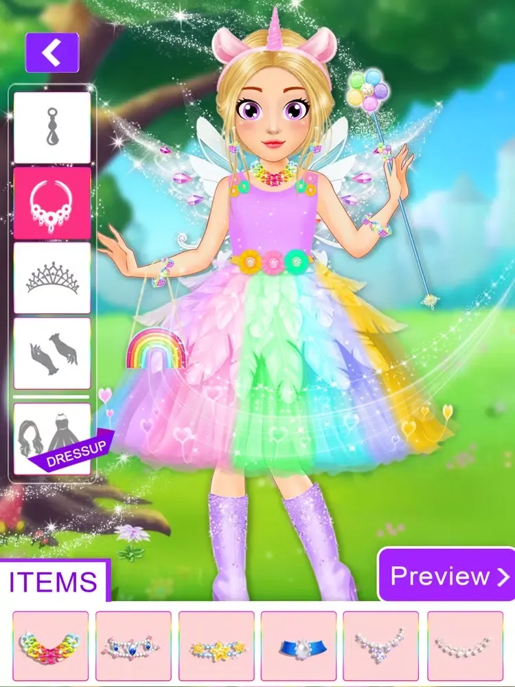 Captures d'écran de Unicorn Fashion Dress Up Games iPad 