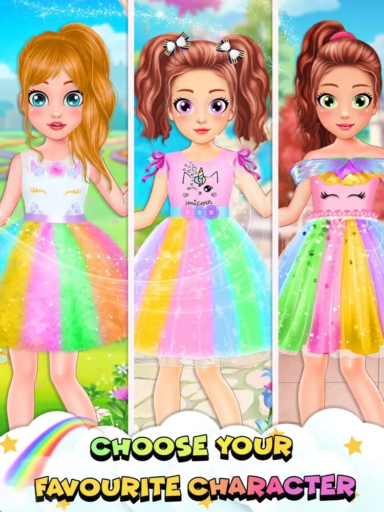 Captures d'écran de Unicorn Fashion Dress Up Games iPad 