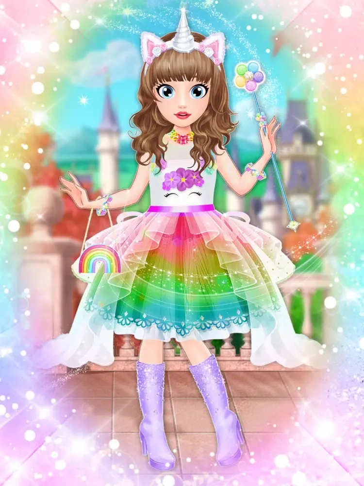 Captures d'écran de Unicorn Fashion Dress Up Games iPad 