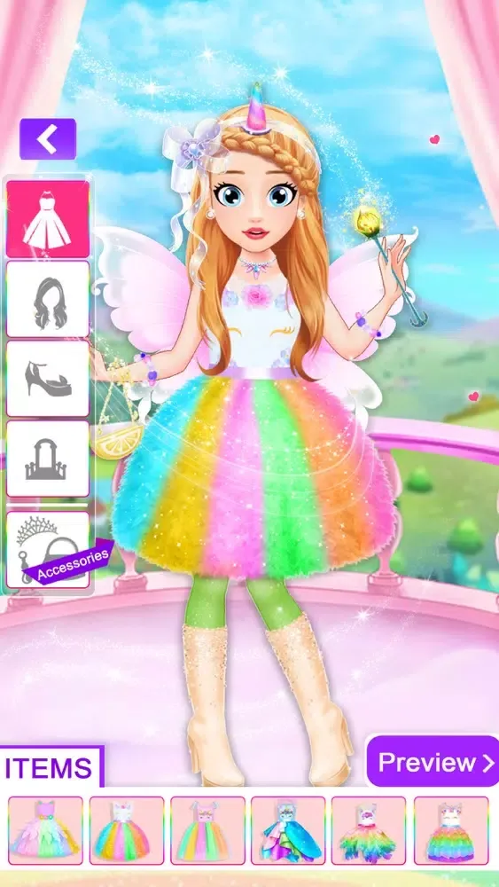 Captures d'écran de Unicorn Fashion Dress Up Games