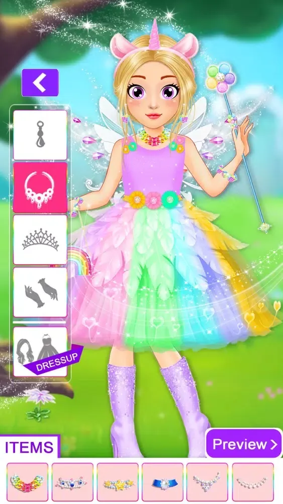 Captures d'écran de Unicorn Fashion Dress Up Games