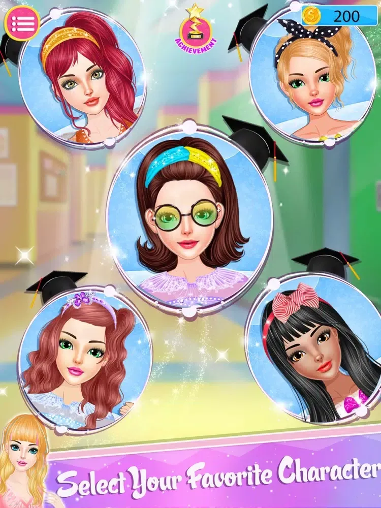 Tangkapan skrin High School Dress Up Stylist iPad 