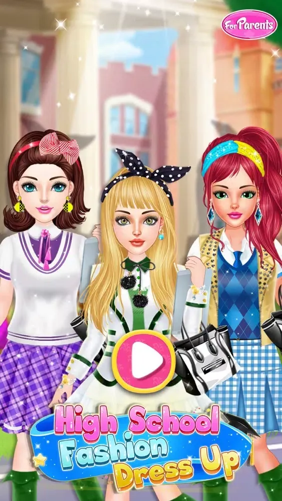 Tangkapan skrin High School Dress Up Stylist