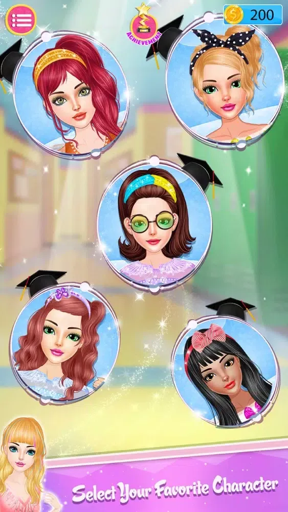Tangkapan skrin High School Dress Up Stylist