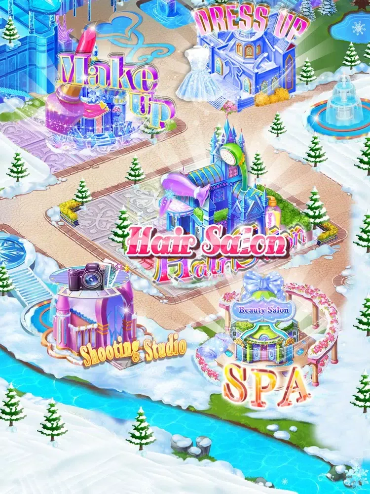 Captures d'écran de Ice Princess Beauty Hair Salon iPad 