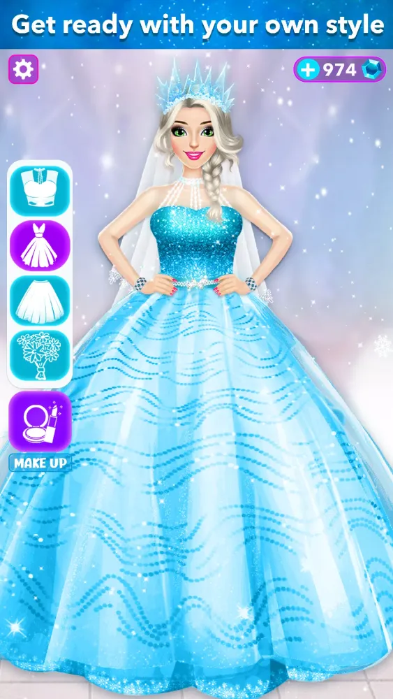 Ice Princess Wedding Dress Up应用截图