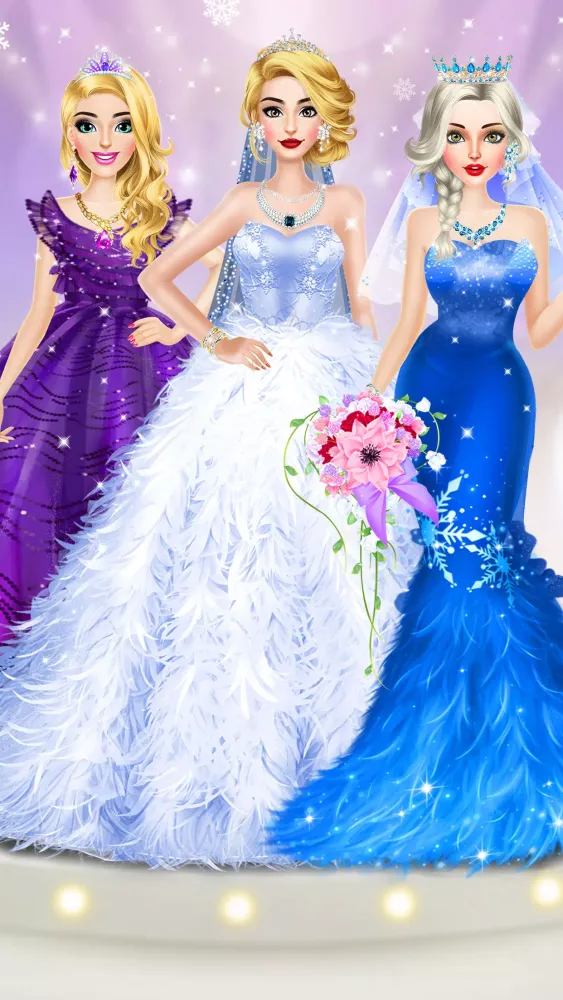 Ice Princess Wedding Dress Up应用截图