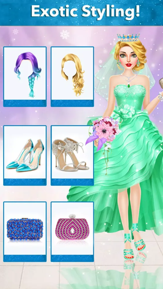 Ice Princess Wedding Dress Up应用截图