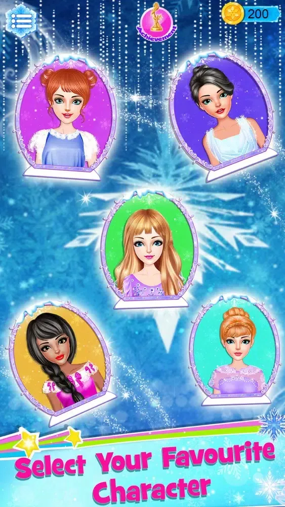 Capturas de tela do Ice Princess Dress Up Designer