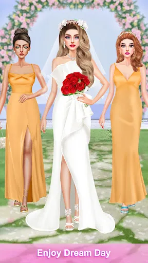 Capturas de tela do Wedding Dress up Girls Games