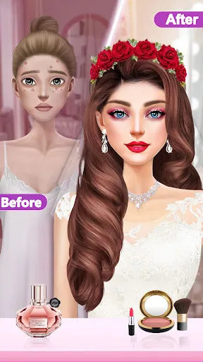 Capturas de tela do Wedding Dress up Girls Games
