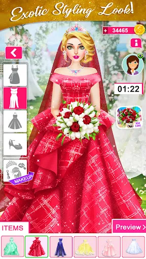 Capturas de tela do Wedding Dress up Girls Games
