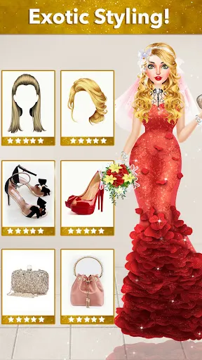 Capturas de tela do Wedding Dress up Girls Games