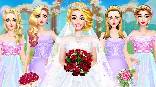 Capturas de tela do Wedding Dress up Girls Games
