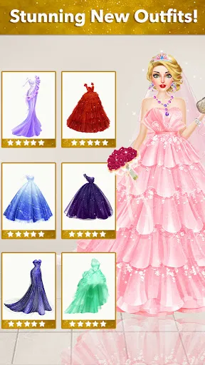 Capturas de tela do Wedding Dress up Girls Games