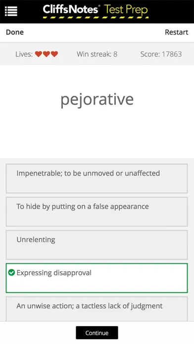 Screenshot di CliffsNotes Test Prep