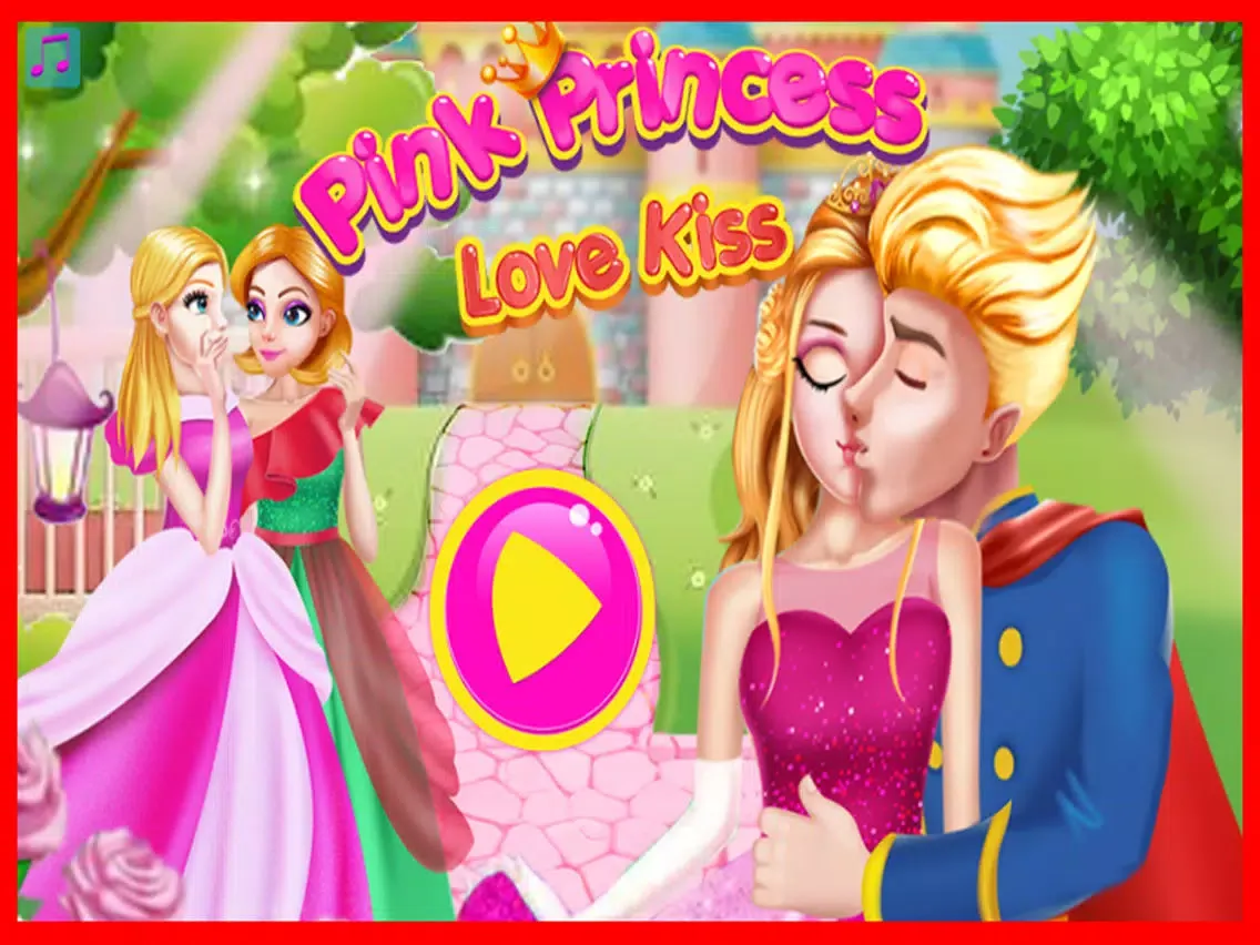Pink Princess Love Kiss iPad  스크린샷