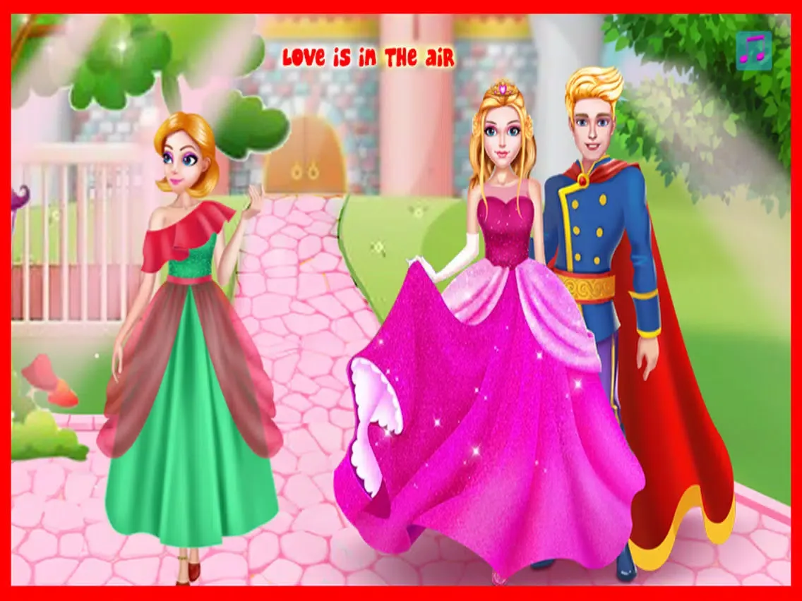 Pink Princess Love Kiss iPad  스크린샷