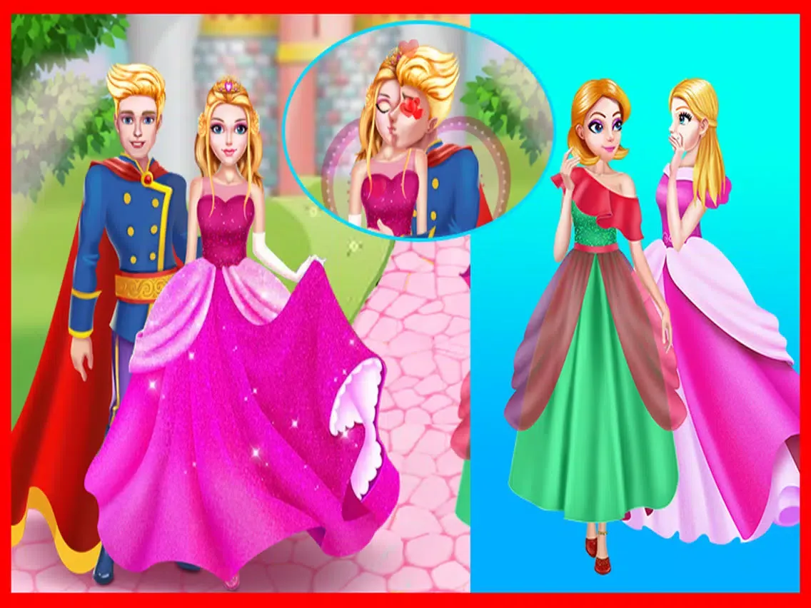 Pink Princess Love Kiss iPad  스크린샷