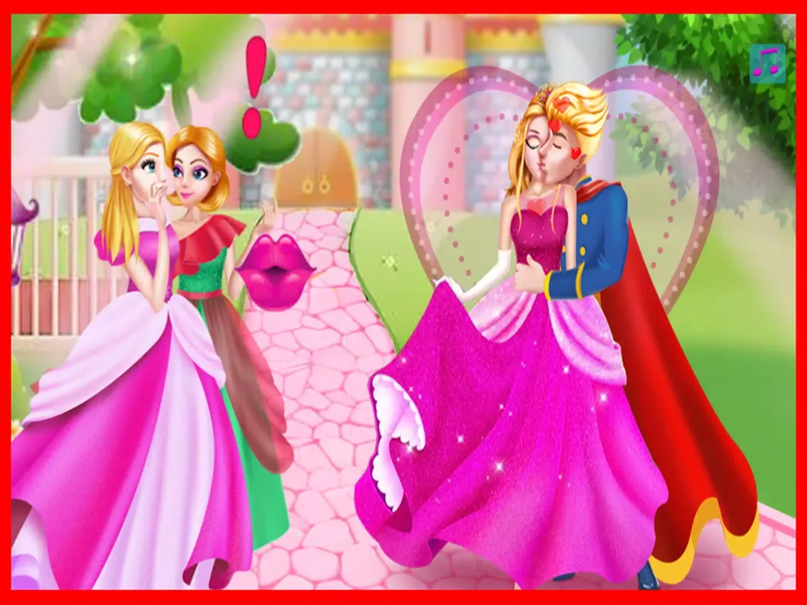 Pink Princess Love Kiss iPad  스크린샷