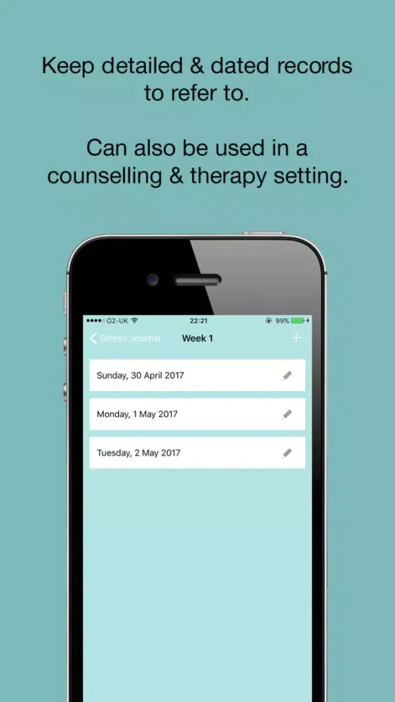 Stress Journal - Therapy Notes Mood Tracker Ekran Görüntüleri