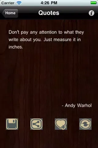 Скриншоты Andy Warhol Quotes