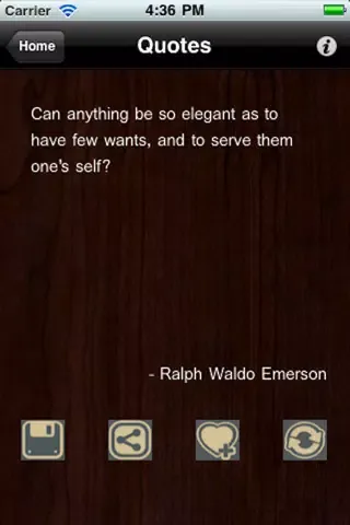 Скриншоты Ralph Waldo Emerson Quotes+