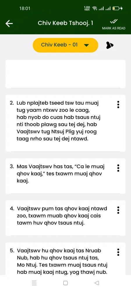 VaajTswv Txujlug - Hmong Bible Screenshots