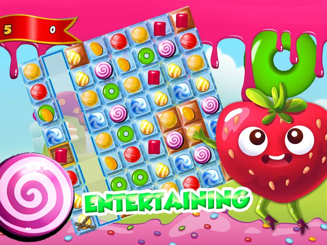 ``` A Candy Quest``` - get top score in match-3 puzzle mania 4 kid’s iPad  स्क्रीनशॉट