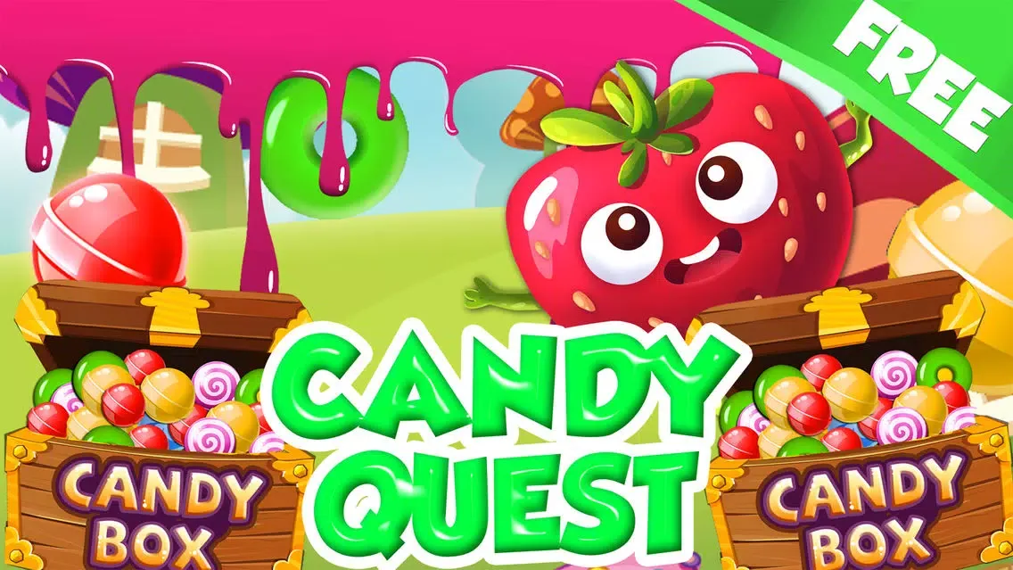 ``` A Candy Quest``` - get top score in match-3 puzzle mania 4 kid’s स्क्रीनशॉट