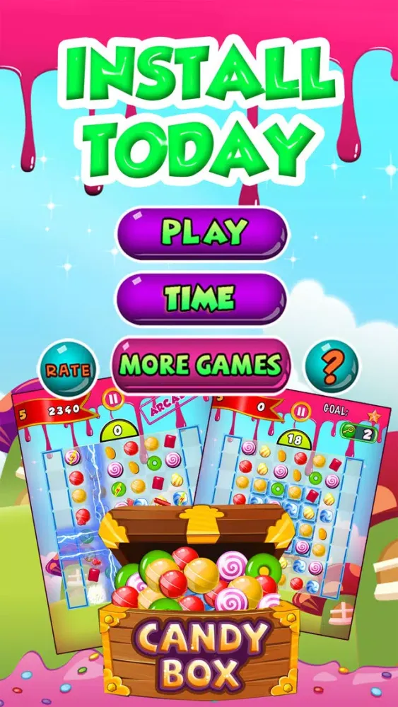 ``` A Candy Quest``` - get top score in match-3 puzzle mania 4 kid’s स्क्रीनशॉट