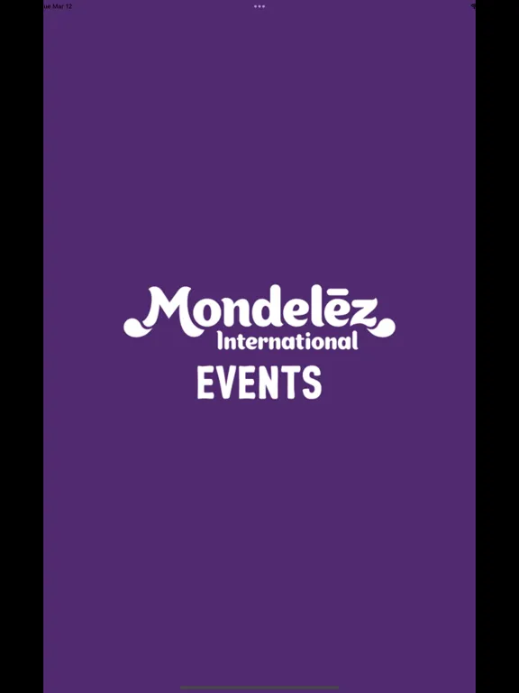 Tangkapan skrin MDLZ Events iPad 