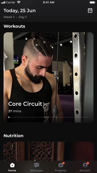 Capturas de tela do Kcal Fitness App