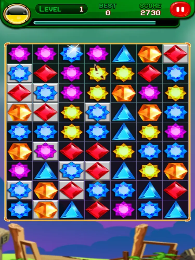 Tangkapan layar Jewels Quest 2017 iPad 