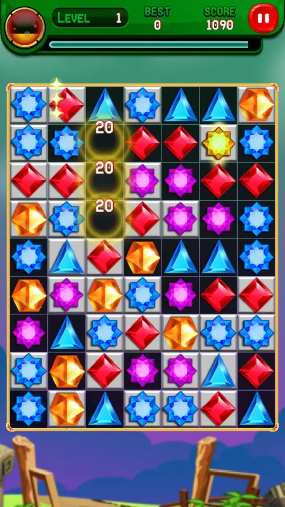 Tangkapan layar Jewels Quest 2017