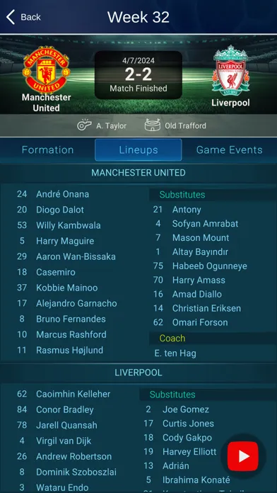 Tangkapan layar 360 Live Scores
