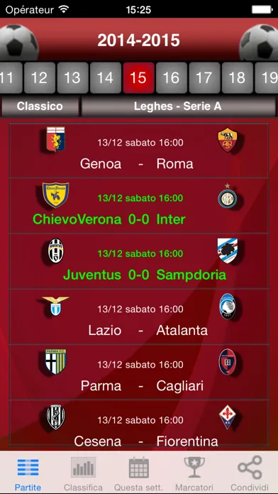 Serie A Calcio Screenshots